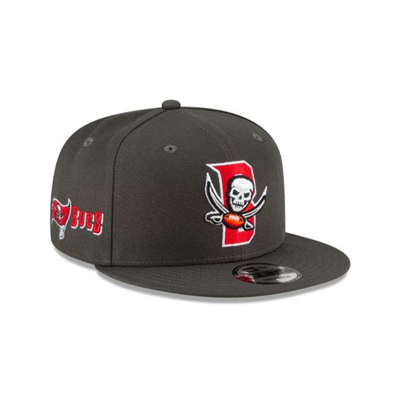 NFL Tampa Bay Buccaneers Logo Mix 9Fifty Snapback (UME4244) - Red New Era Caps